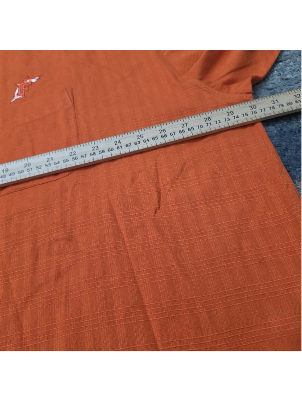 Antigua Florida Marlins Shirt Mens XXL Orange Retro MLB Button Up Camp
